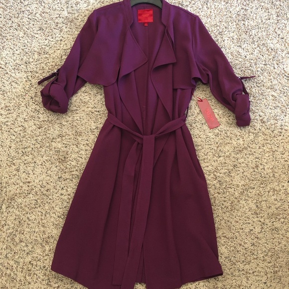 Jennifer Lopez trench coat. NWT. Sz.XS - Picture 2 of 5